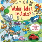 Wohin fährt das Auto?: mit Aufzieh-Auto und 4 Fahrspuren