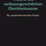 Theorie des verfassungsrechtlichen Gleichheitssatzes